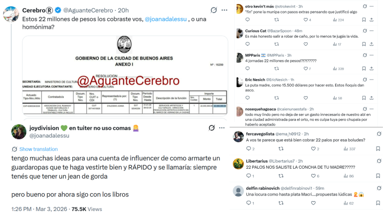 Polémica por un contrato cultural de $22 millones: un tuit viral puso en el centro de la escena a la editora Joanna D’Alessio