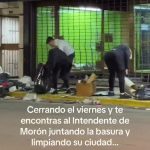 Impacto en Morón: un video de Lucas Ghi juntando basura se volvió viral y mostró una escena inusual en la política local