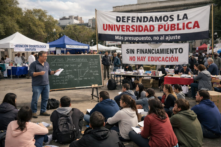Paro a la japonesa en la UBA: los docentes están peor que nunca